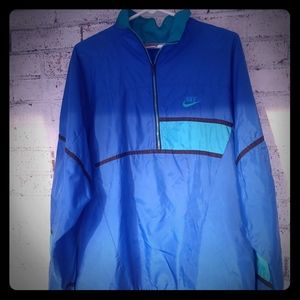 Vintage 90s nike 1/2 zip pullover windbreaker szXL